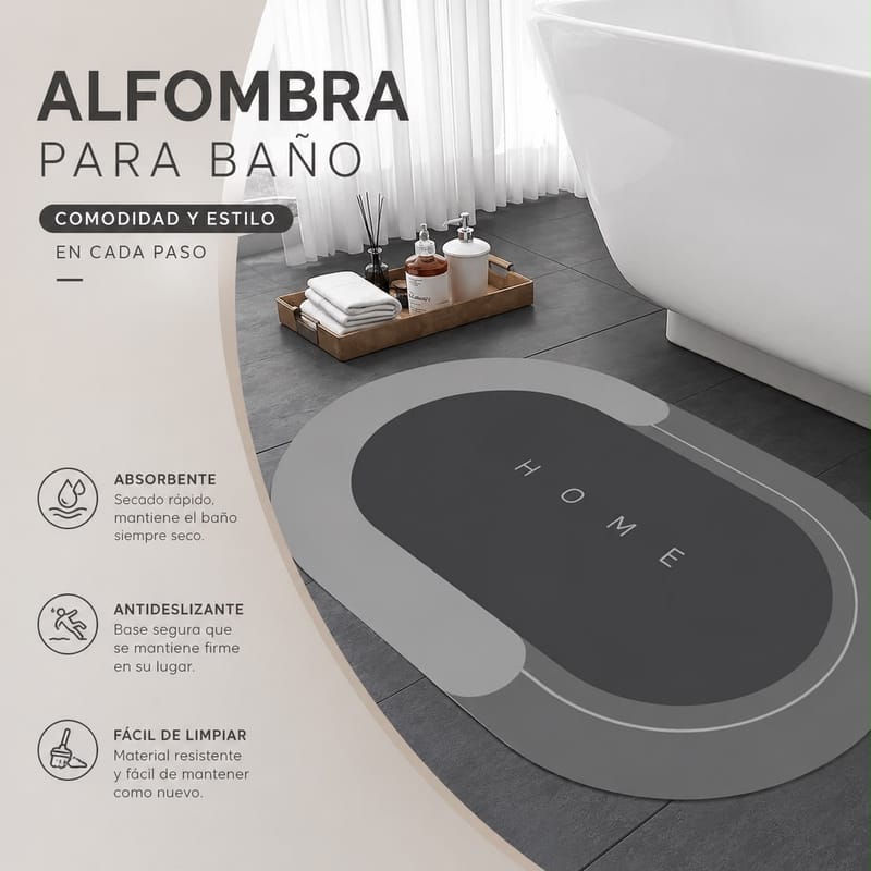 FreshMat - Alfombra Antideslizante p/ Baño