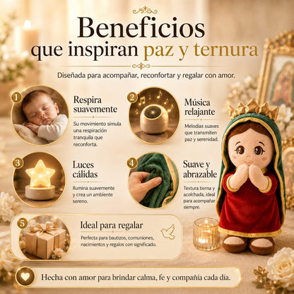Virgencita Que Respira Con Luces y Sonido