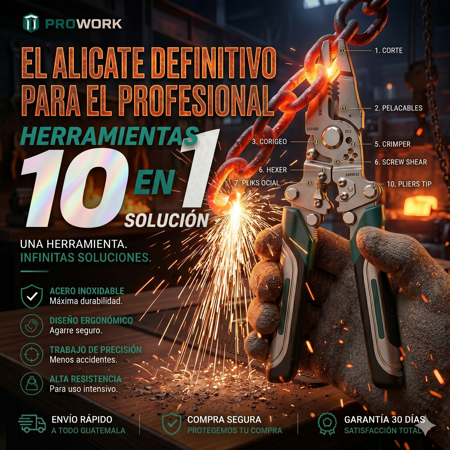 ALICATE PELACABLES MULTIPROPÓSITO
