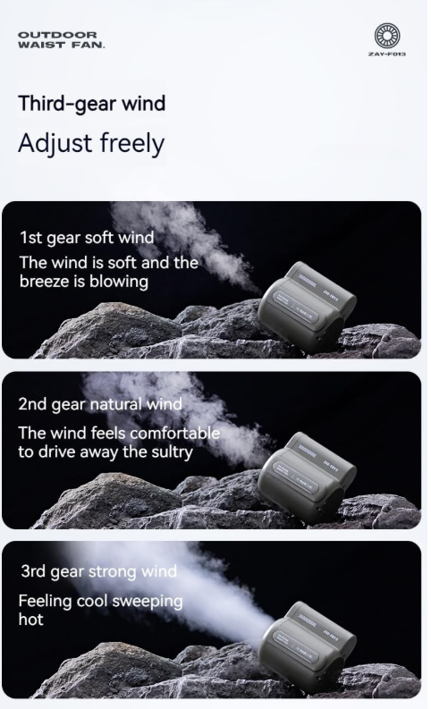 ventilador portátil de cintura