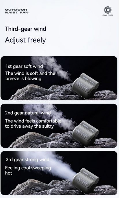 ventilador portátil de cintura