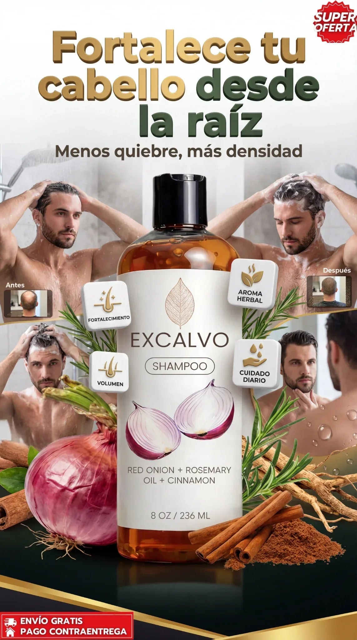 Champú ExCalvo — Regenerador Capilar Anticaída
