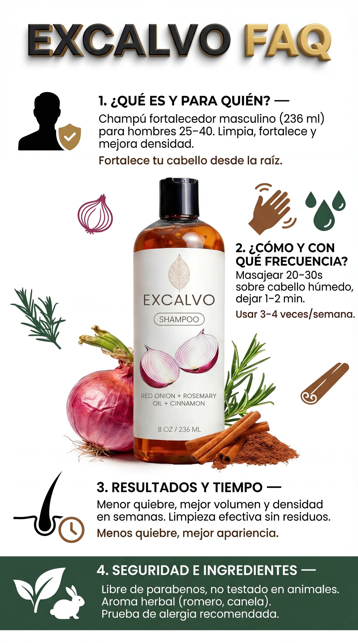 Champú ExCalvo — Regenerador Capilar Anticaída
